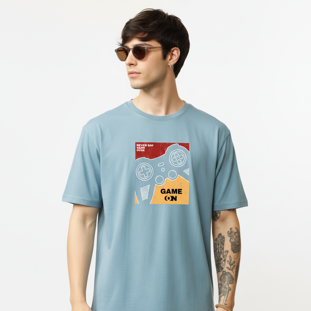 Men Regular Pure Cotton Printed T-Shirt