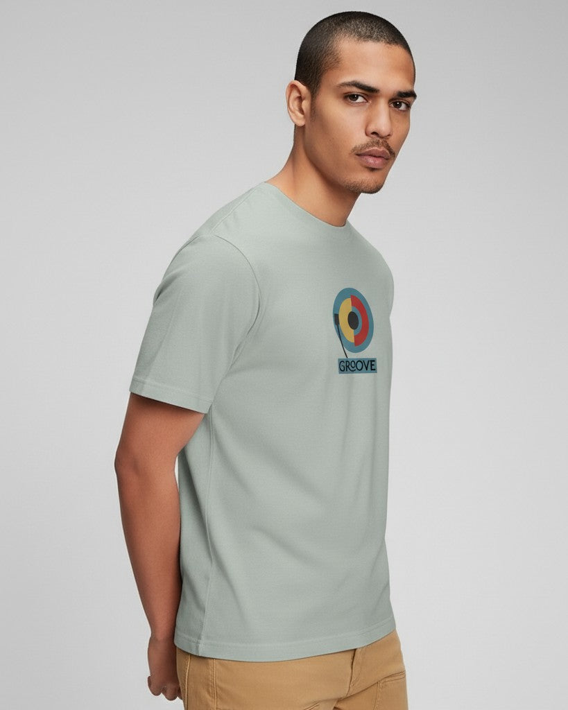 Men Regular Pure Cotton Printed T-Shirt