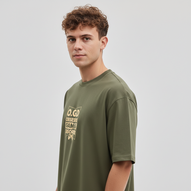 Men Oversized Cotton Printed T-Shirt