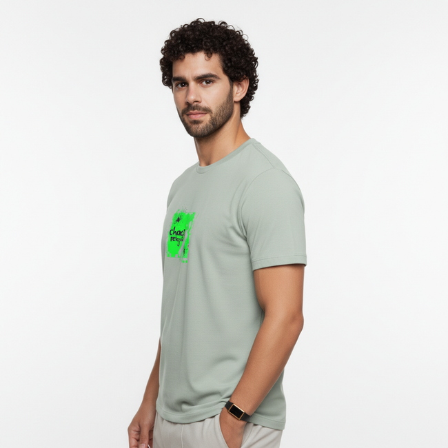 Men Regular Pure Cotton Printed T-Shirt