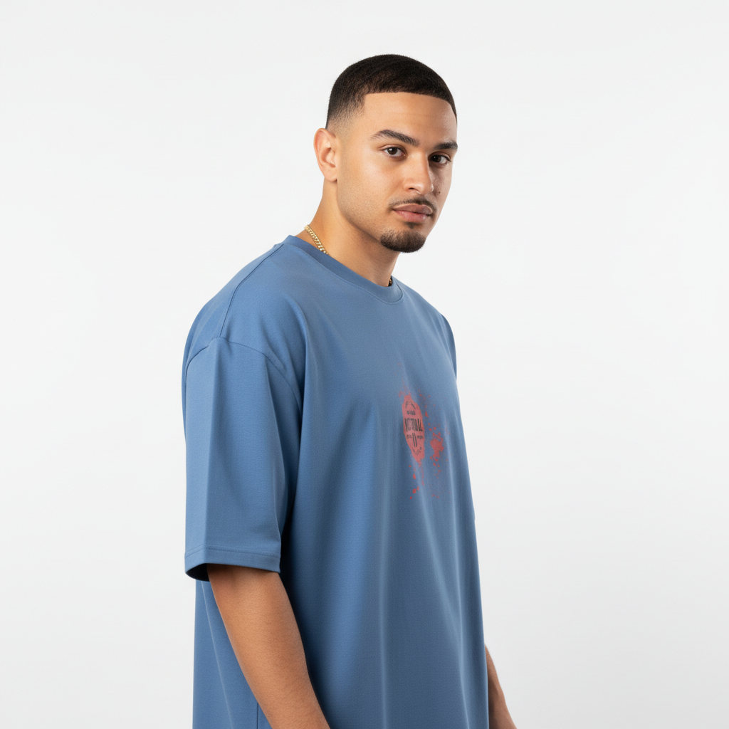 Men Oversized Cotton Printed T-Shirt