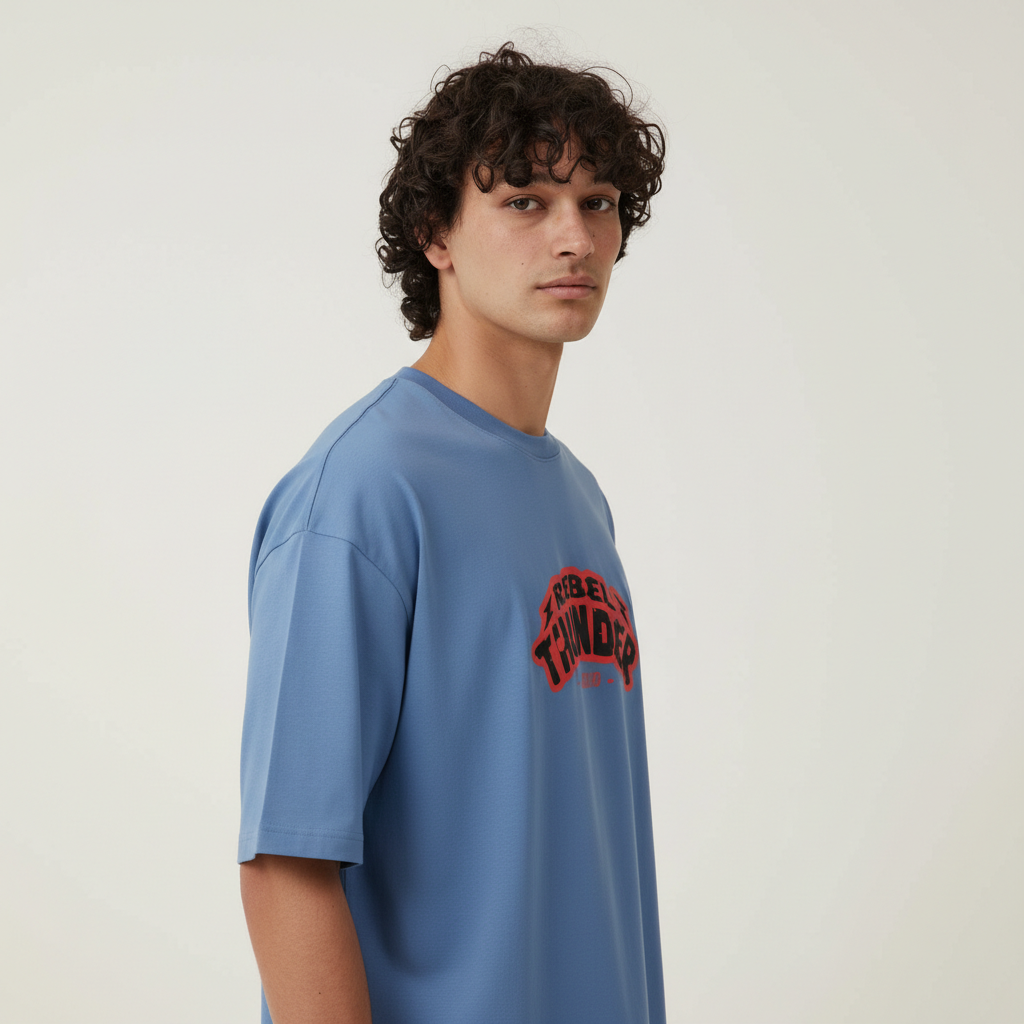 Men Oversized Cotton Printed T-Shirt