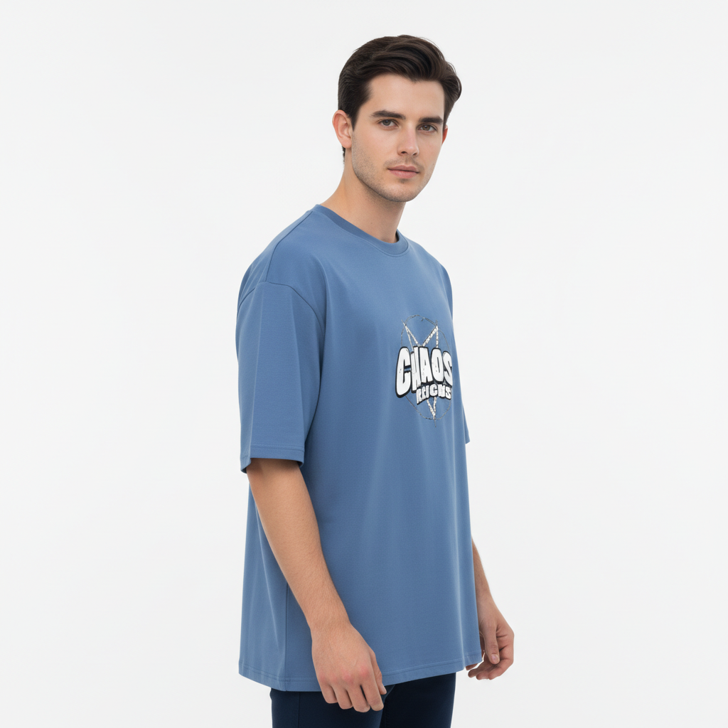 Men Oversized Cotton Printed T-Shirt
