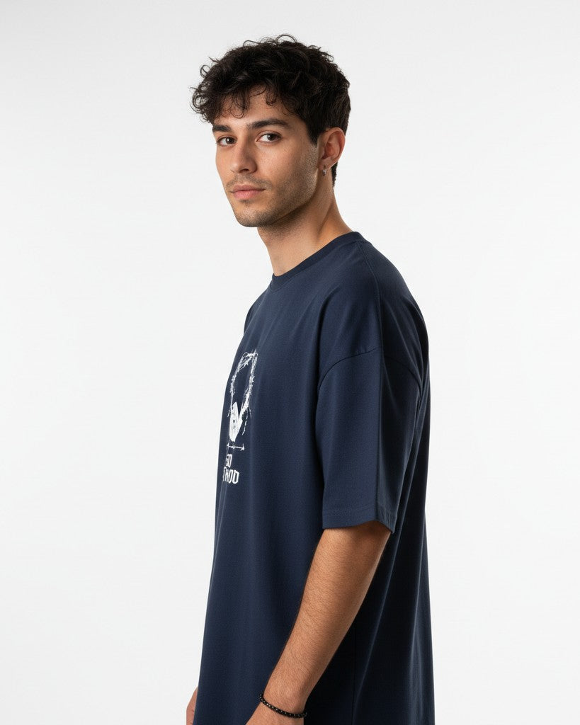 Men Oversized Cotton Printed T-Shirt