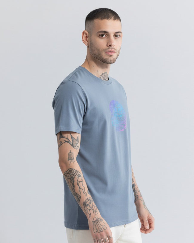 Men Regular Pure Cotton Printed T-Shirt
