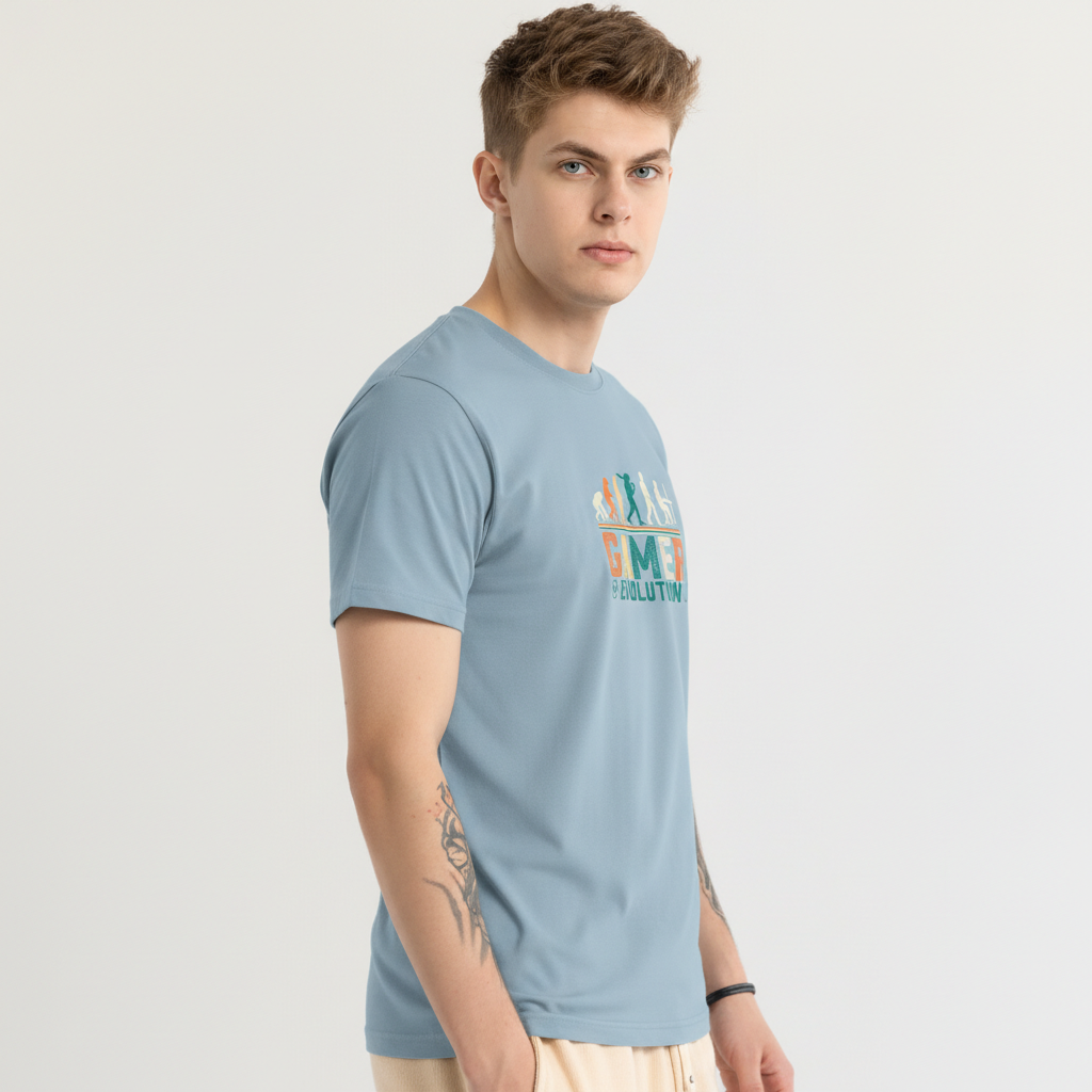 Men Regular Pure Cotton Printed T-Shirt