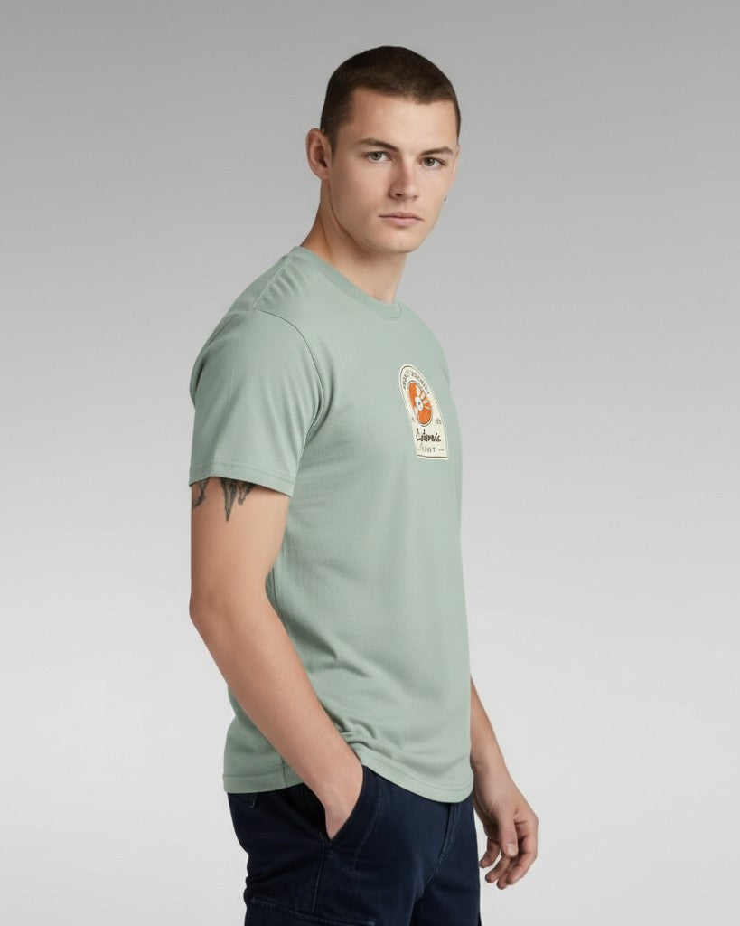Men Regular Pure Cotton Printed T-Shirt