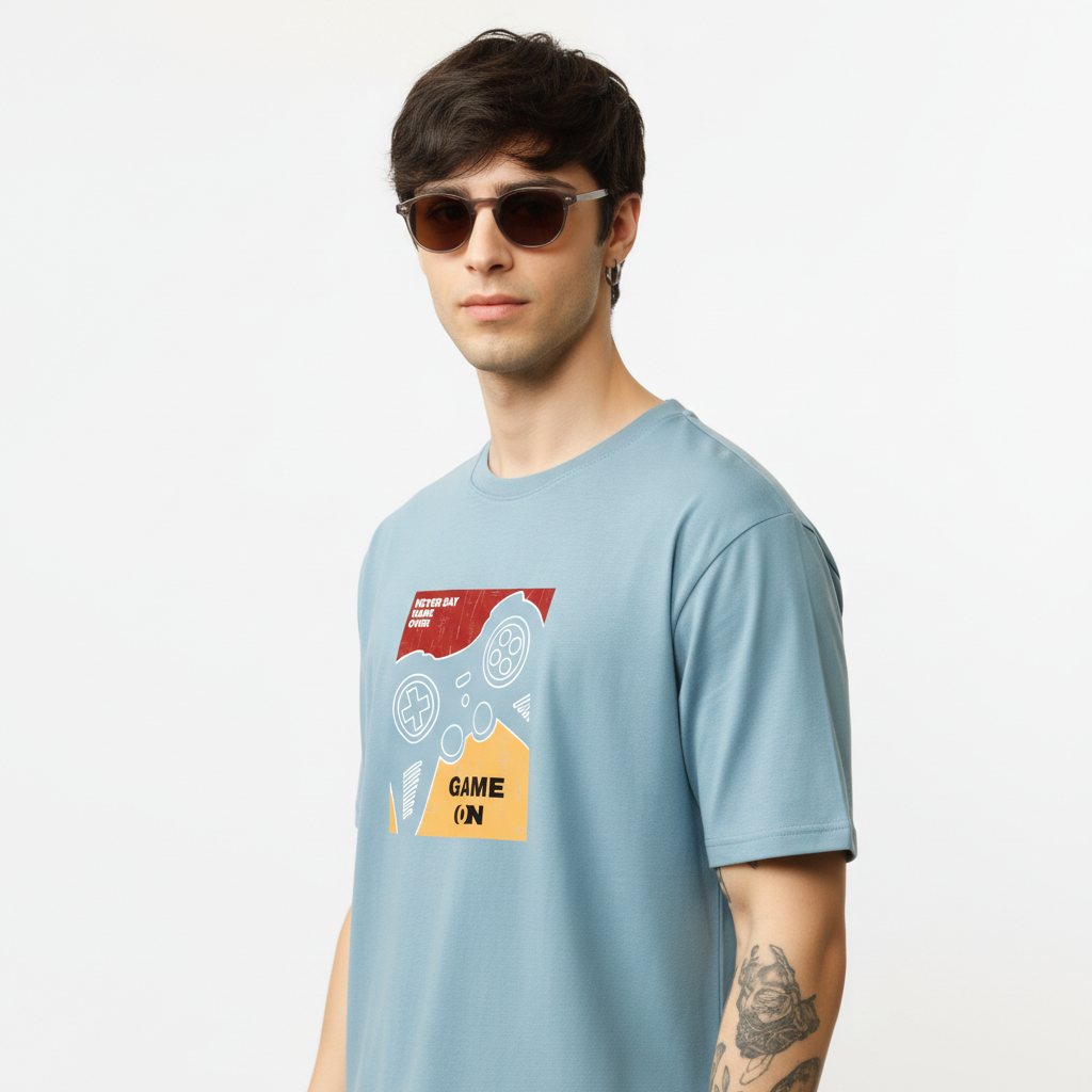 Men Regular Pure Cotton Printed T-Shirt