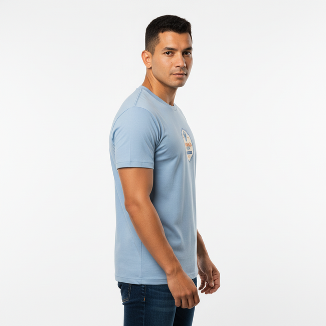 Men Regular Pure Cotton Printed T-Shirt