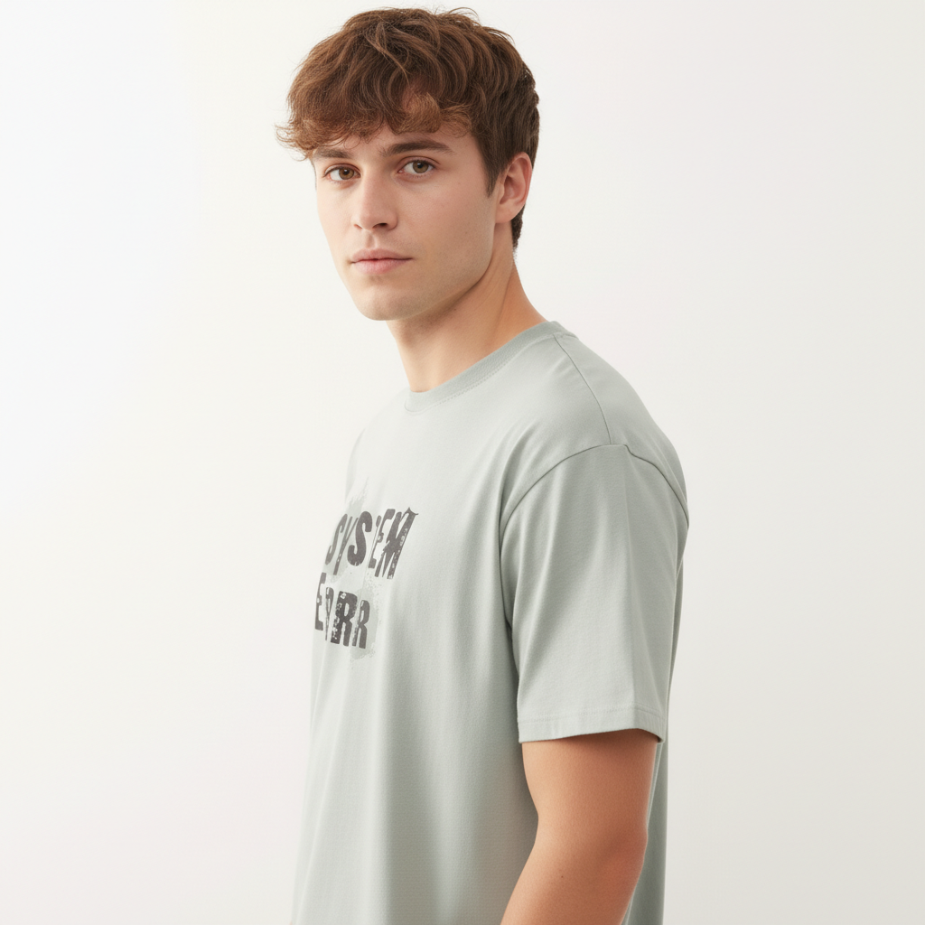 Men Regular Pure Cotton Printed T-Shirt
