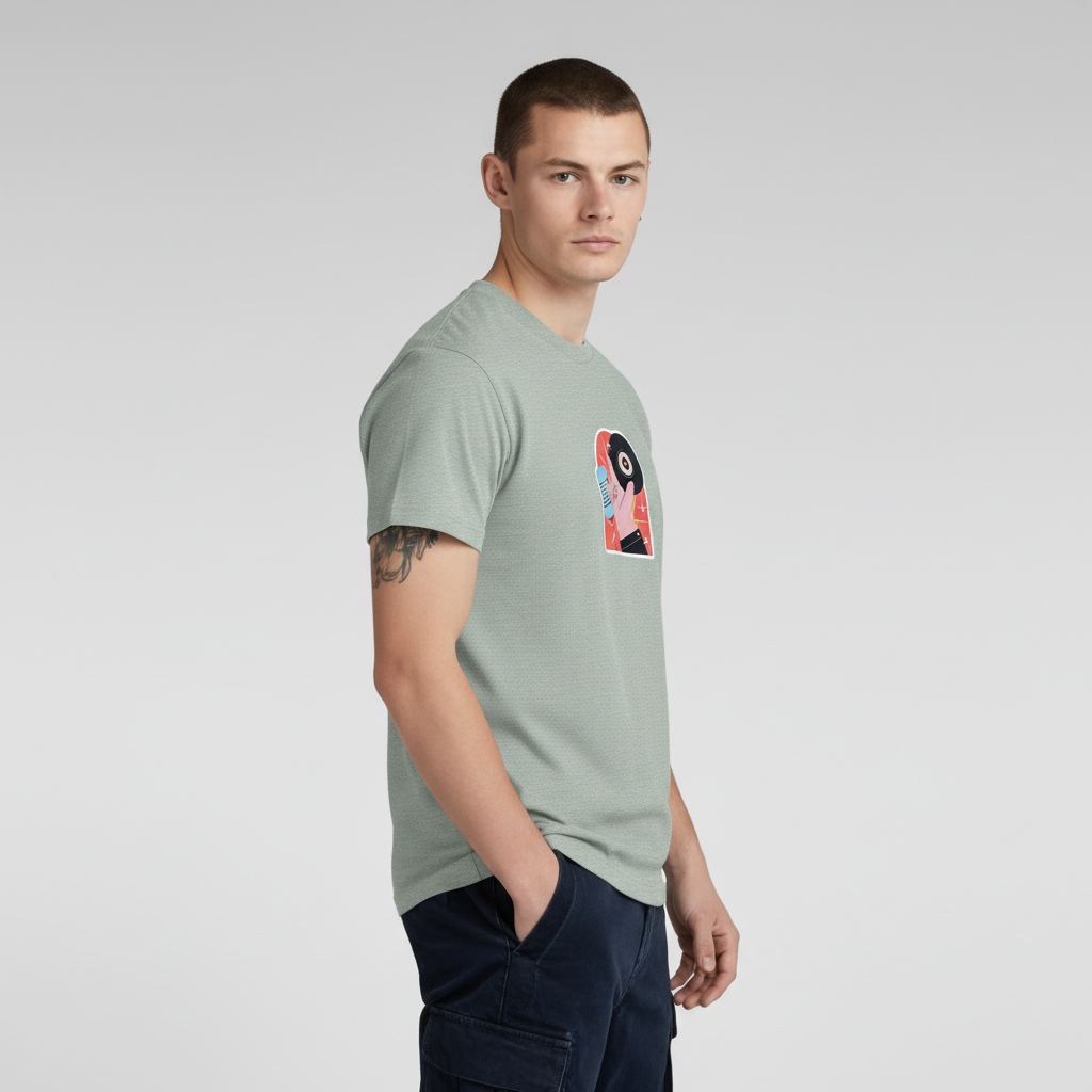 Men Regular Pure Cotton Printed T-Shirt