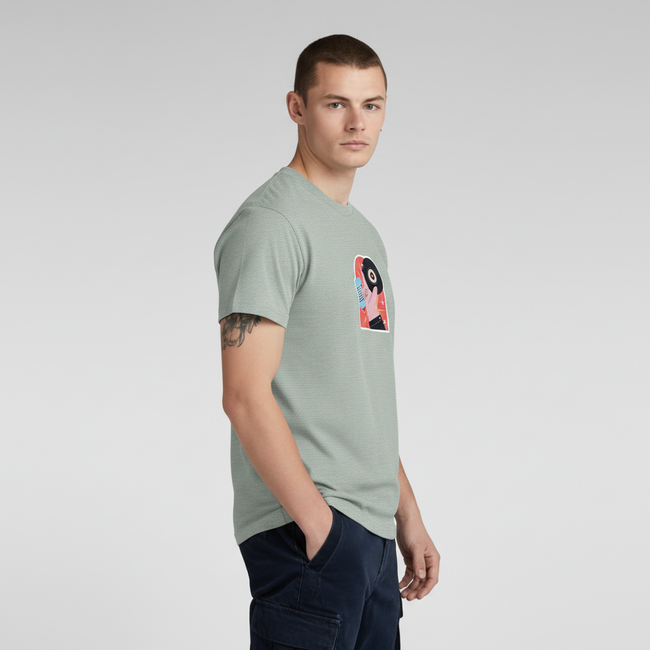 Men Regular Pure Cotton Printed T-Shirt