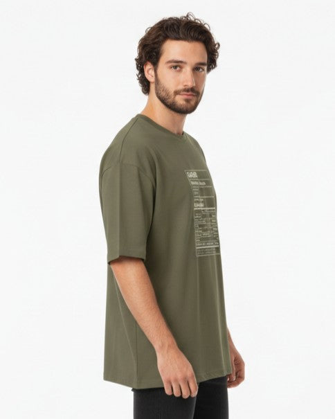 Men Oversized Cotton Printed T-Shirt