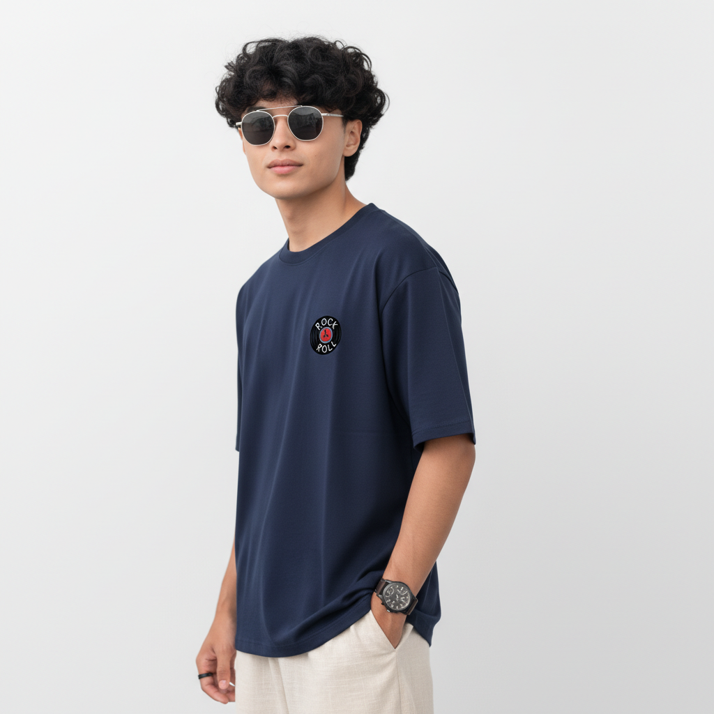 Men Oversized Cotton Printed T-Shirt