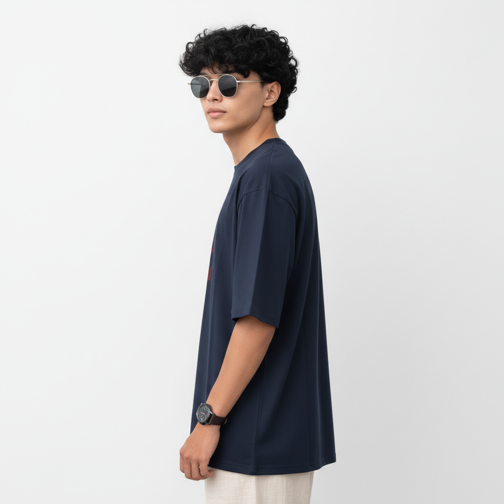 Men Oversized Cotton Printed T-Shirt
