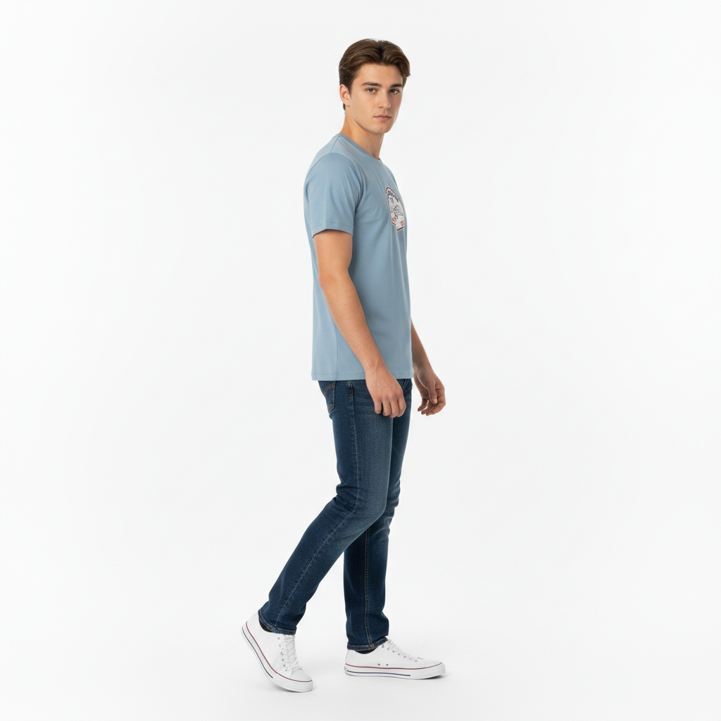 Men Regular Pure Cotton Printed T-Shirt