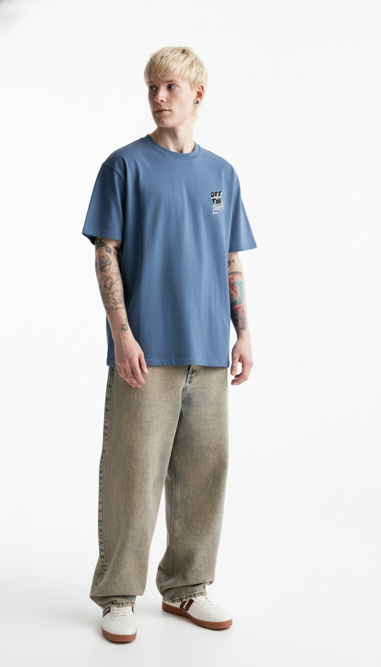 Men Oversized Cotton Printed T-Shirt