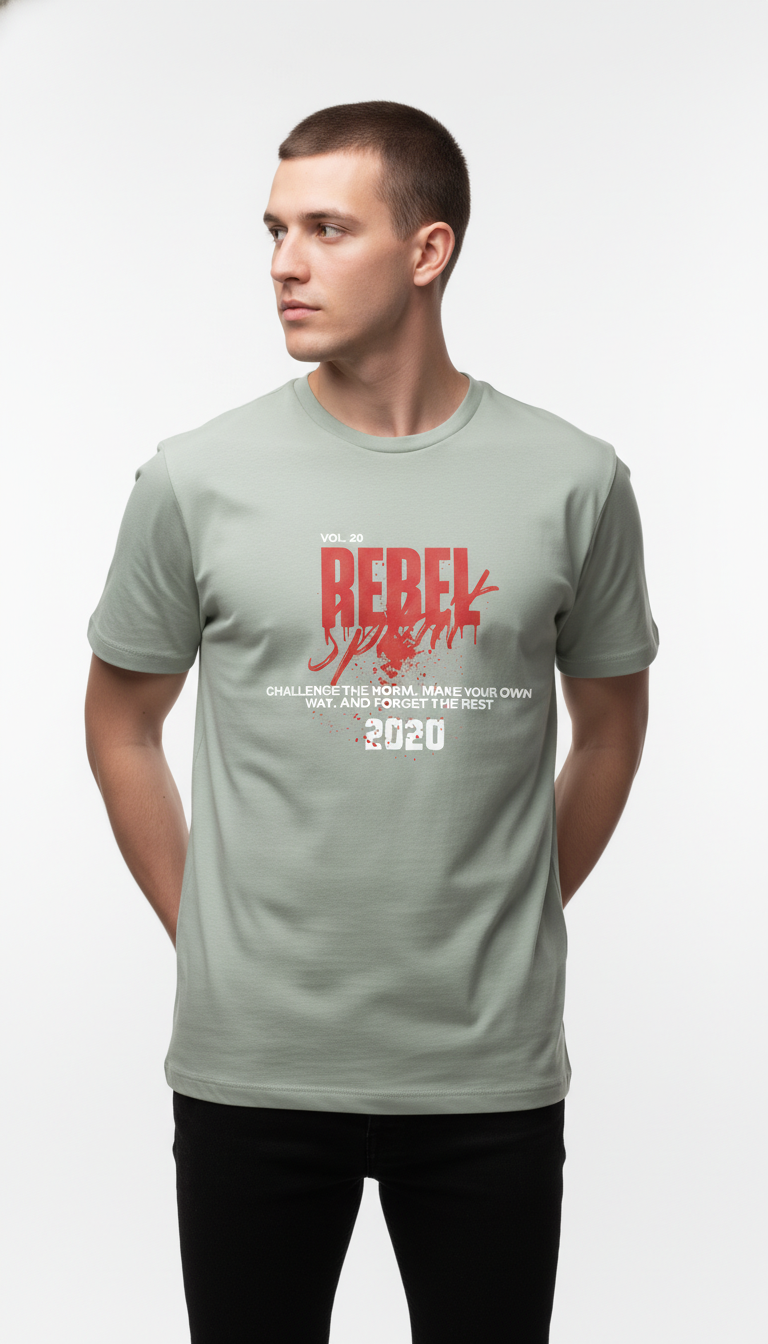 Men Regular Pure Cotton Printed T-Shirt