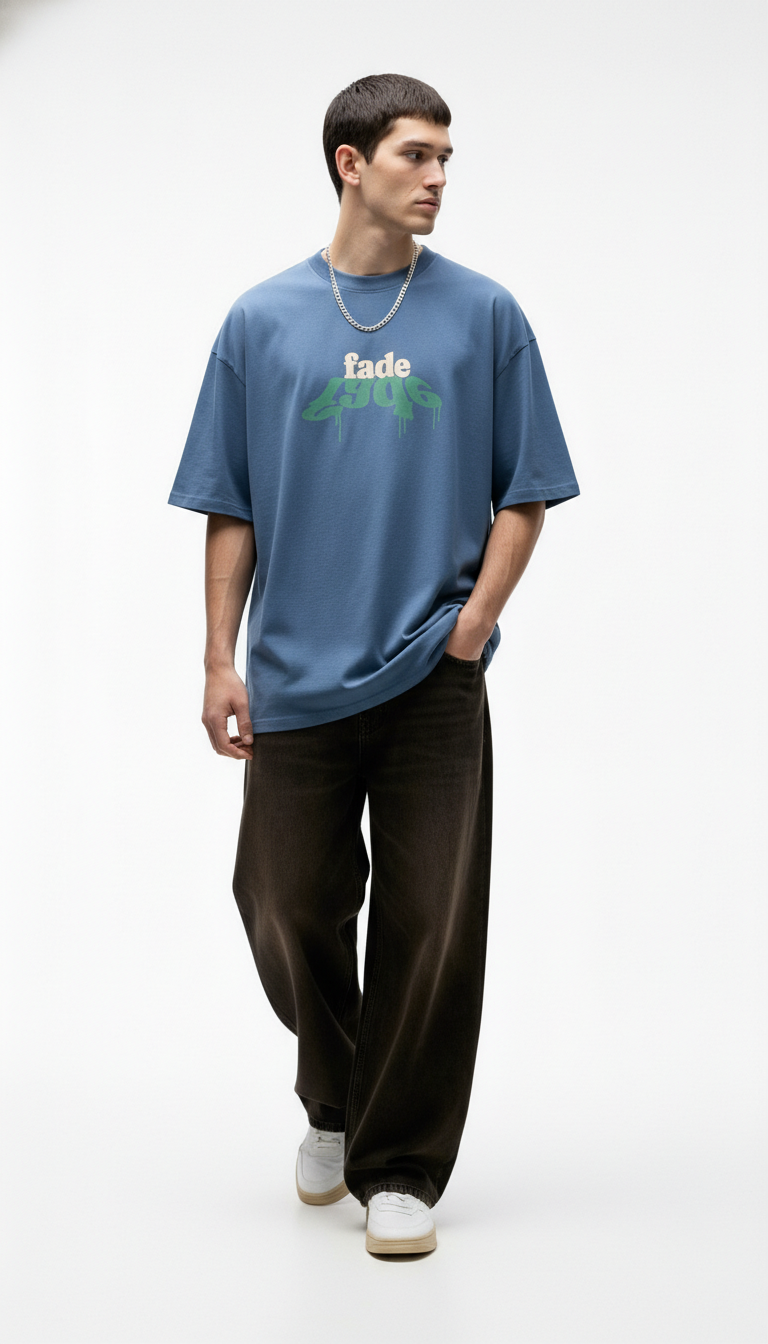 Men Oversized Cotton Printed T-Shirt