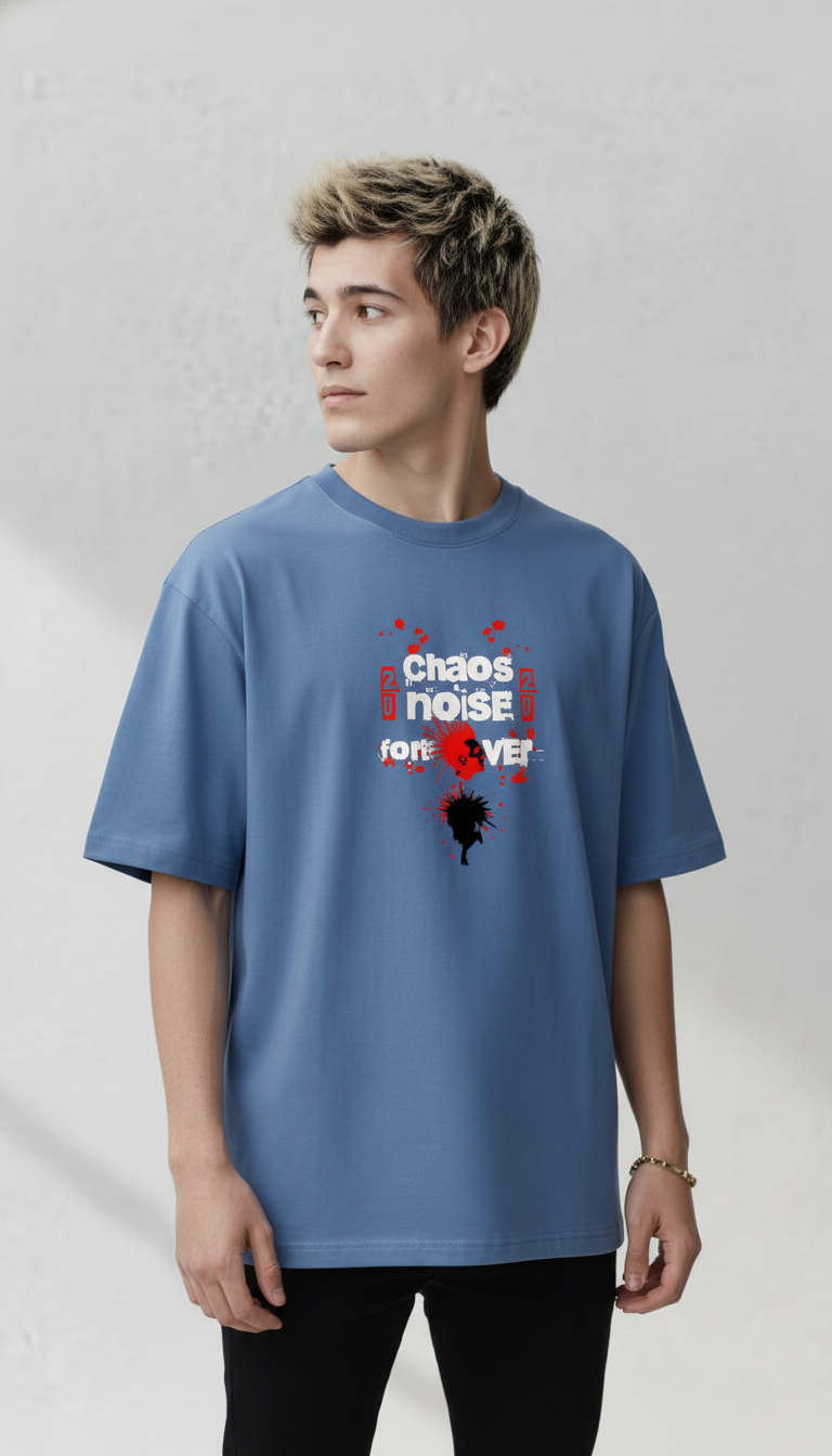 Men Oversized Cotton Printed T-Shirt