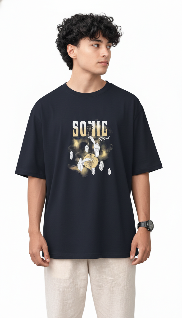 Men Oversized Cotton Printed T-Shirt