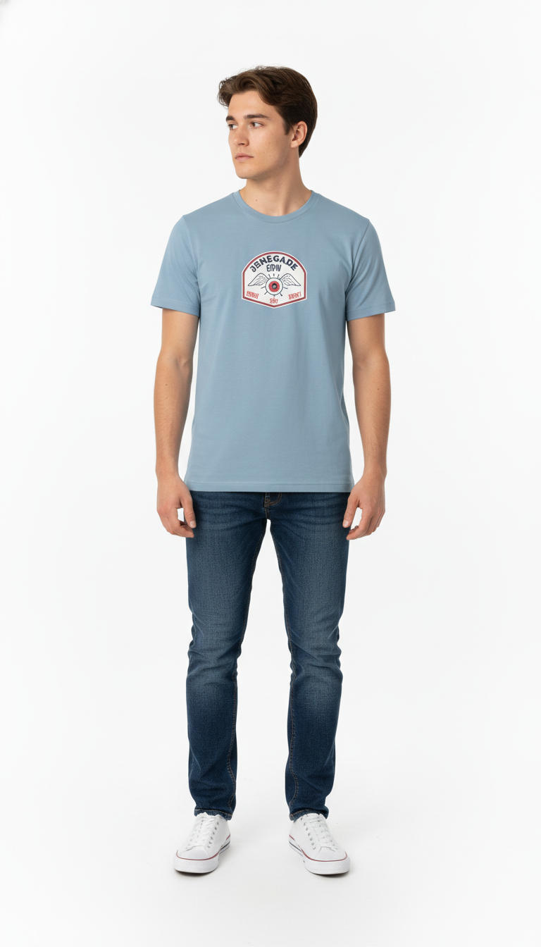 Men Regular Pure Cotton Printed T-Shirt