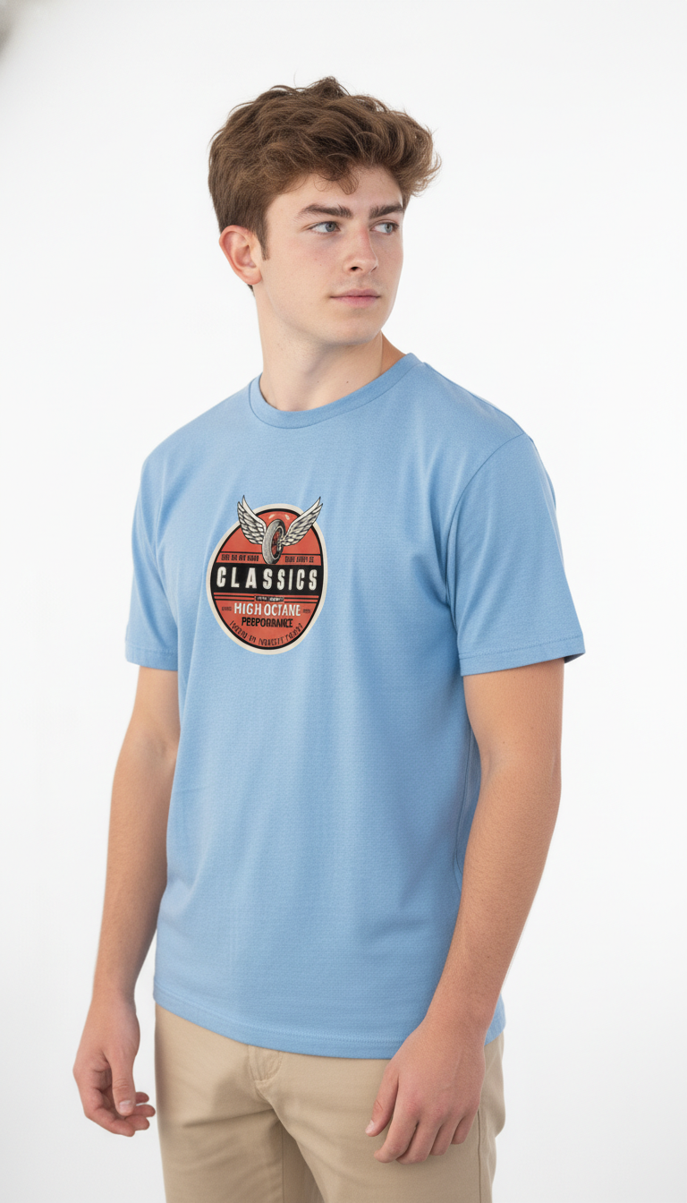 Men Regular Pure Cotton Printed T-Shirt