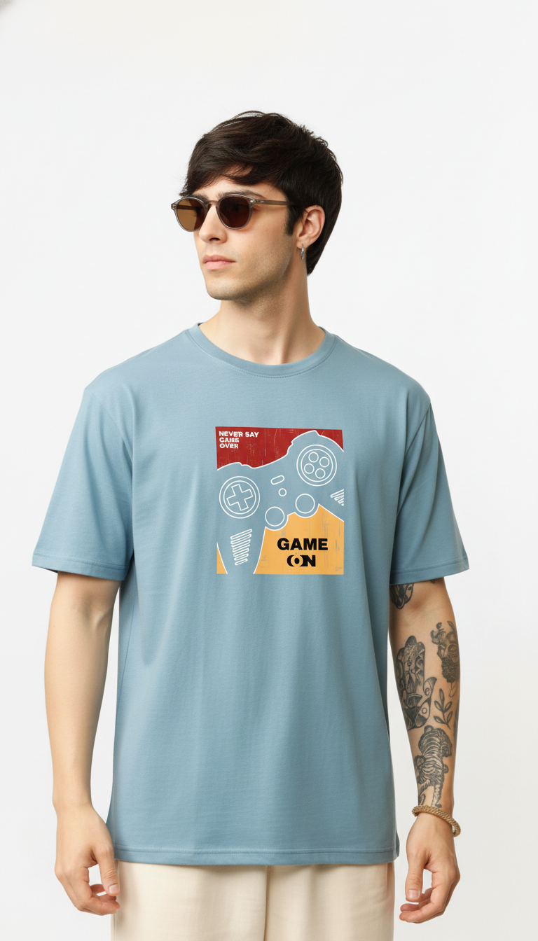 Men Regular Pure Cotton Printed T-Shirt