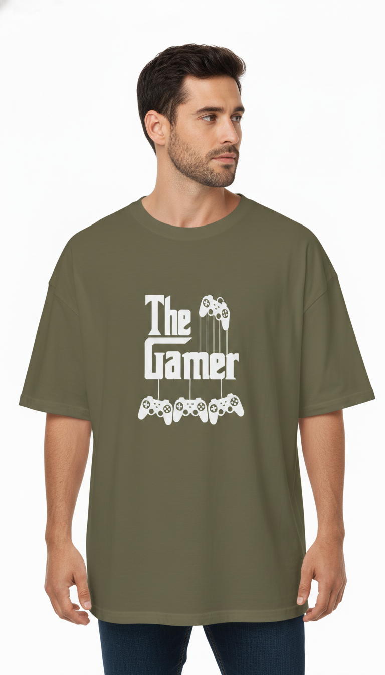 Men Oversized Cotton Printed T-Shirt