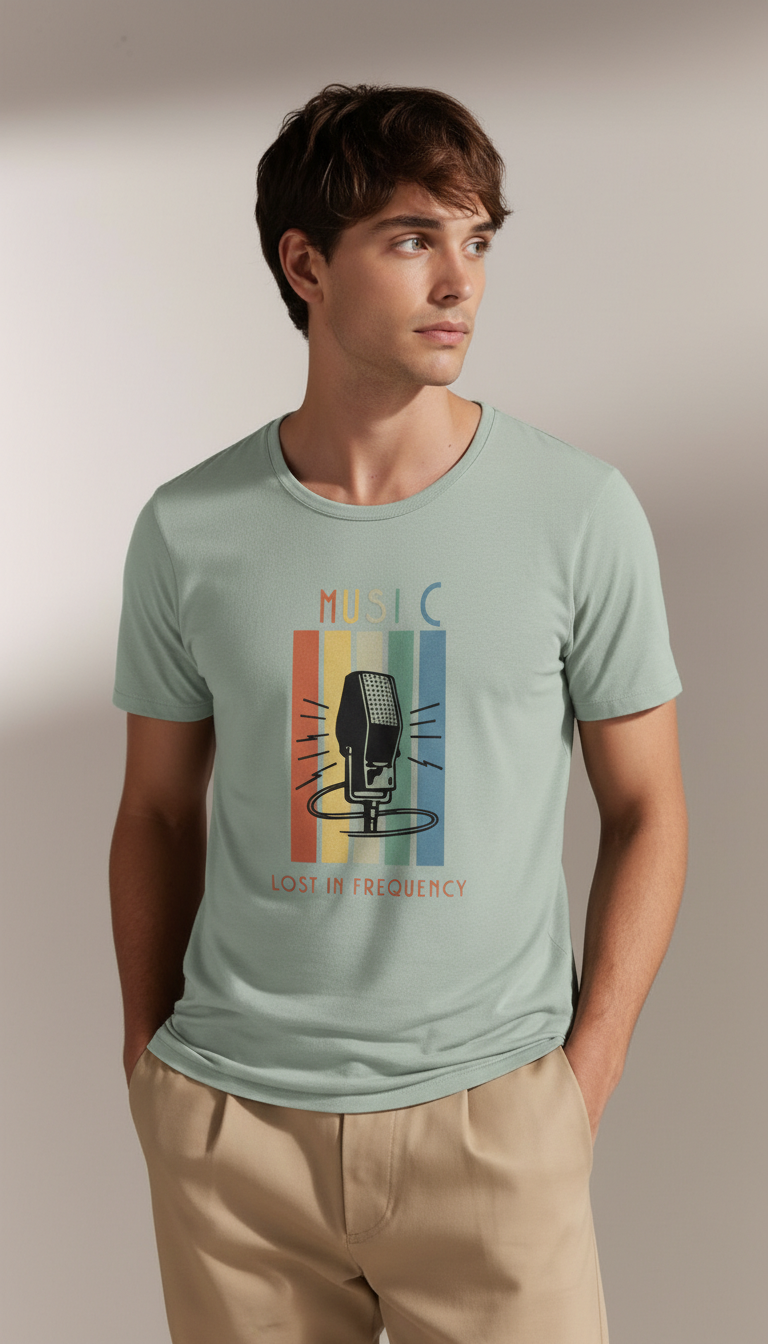 Men Regular Pure Cotton Printed T-Shirt