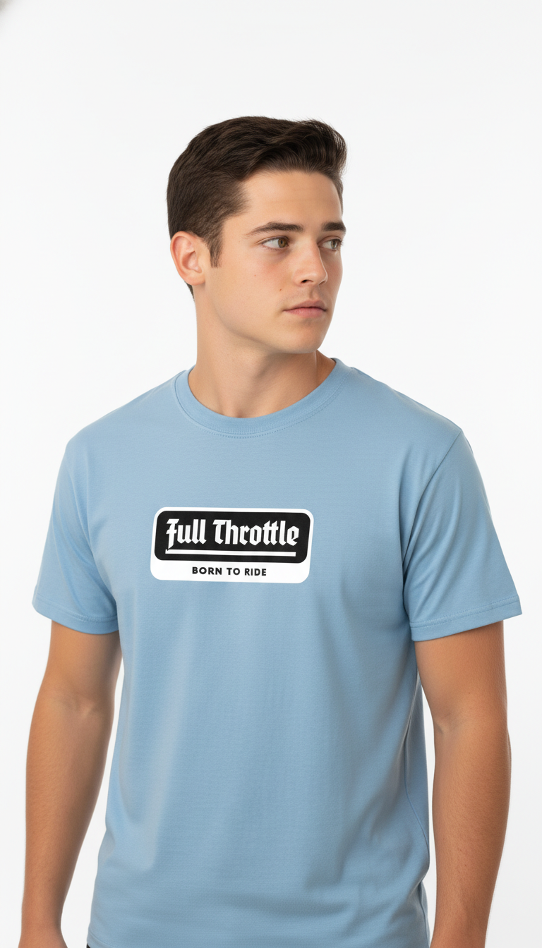 Men Regular Pure Cotton Printed T-Shirt