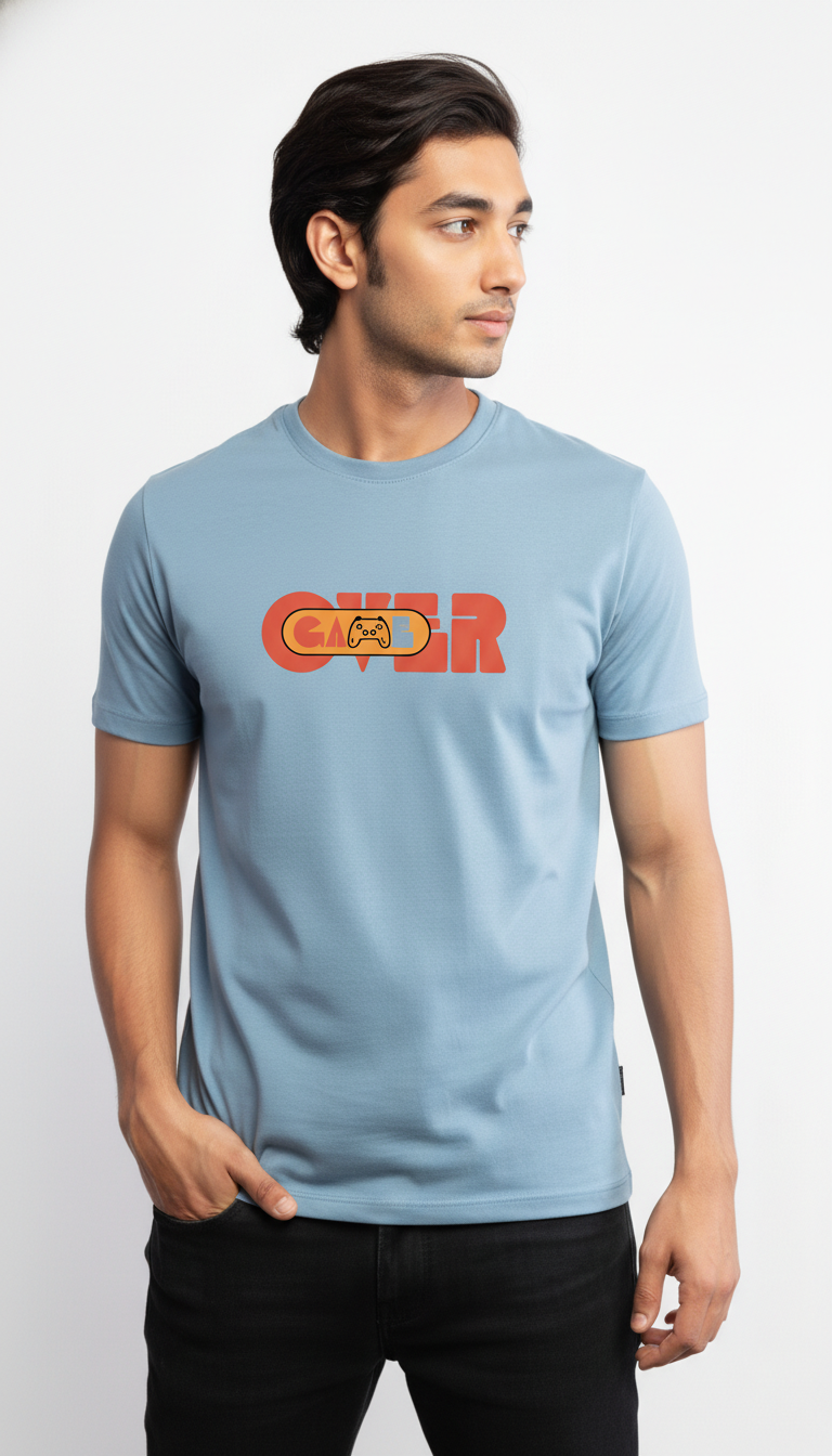 Men Regular Pure Cotton Printed T-Shirt