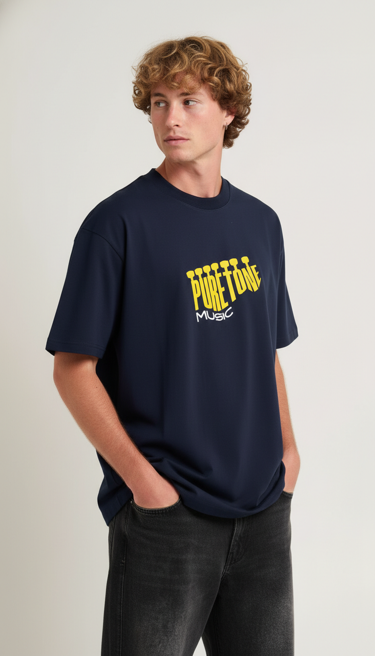 Men Oversized Cotton Printed T-Shirt