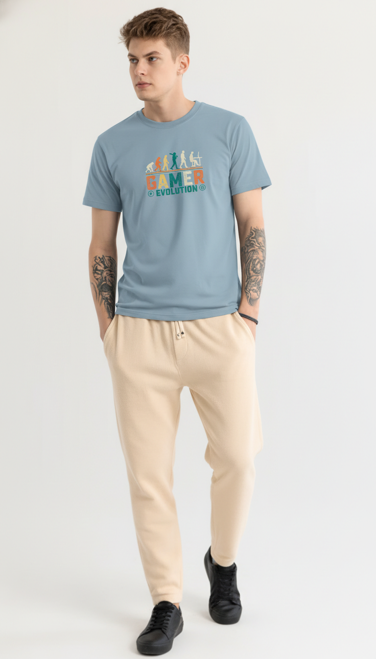 Men Regular Pure Cotton Printed T-Shirt