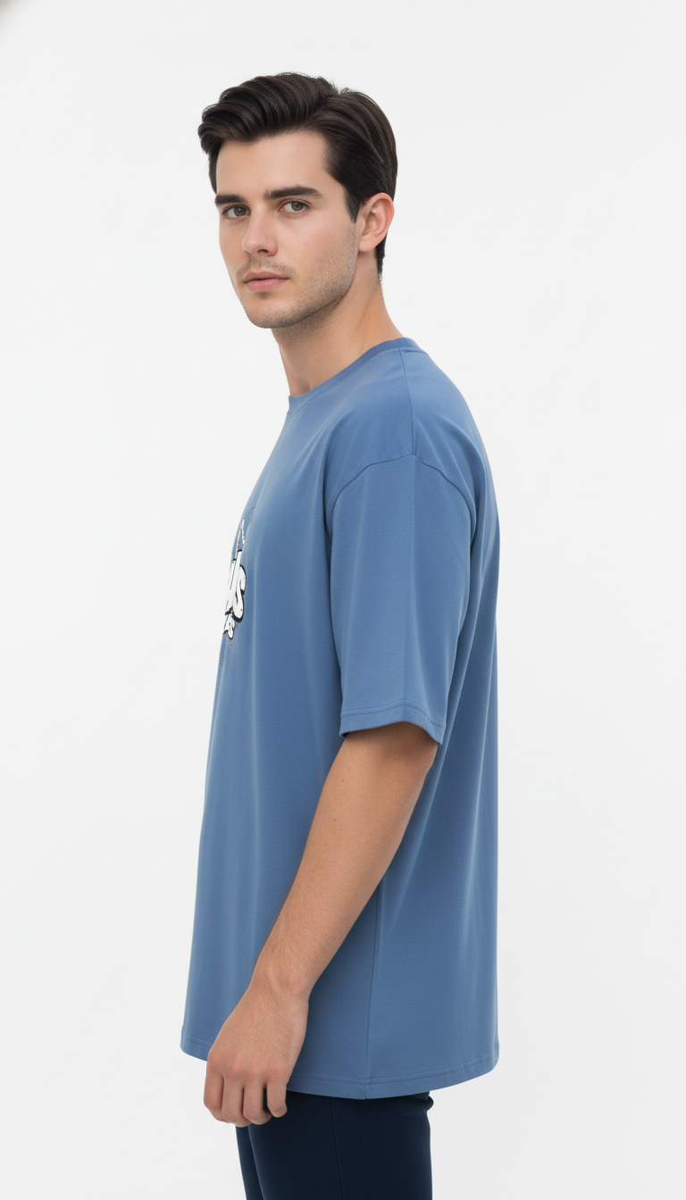 Men Oversized Cotton Printed T-Shirt
