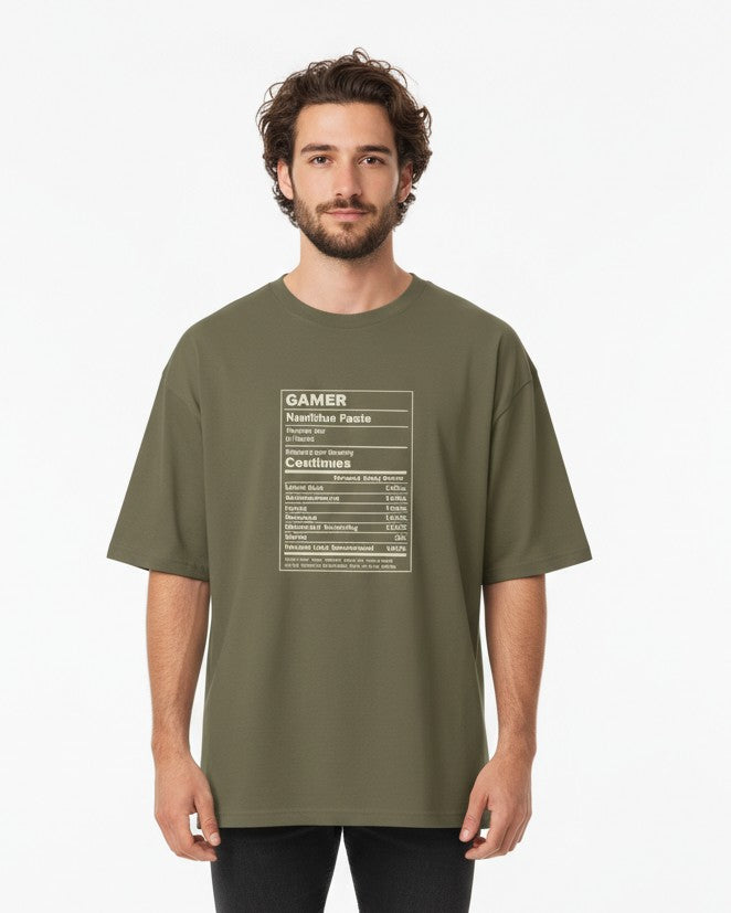 Men Oversized Cotton Printed T-Shirt