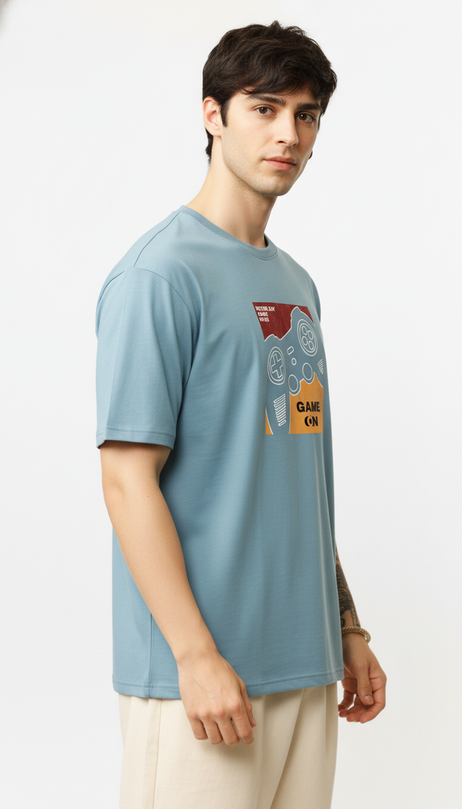 Men Regular Pure Cotton Printed T-Shirt