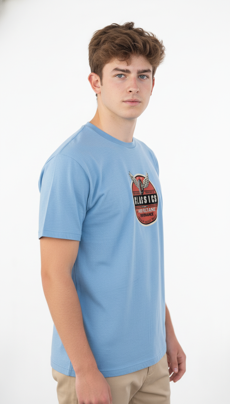 Men Regular Pure Cotton Printed T-Shirt