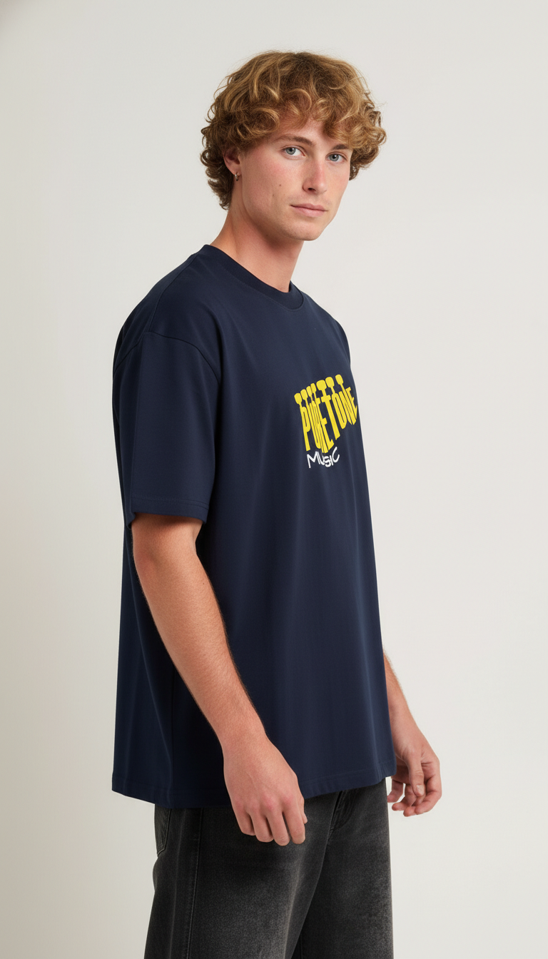 Men Oversized Cotton Printed T-Shirt