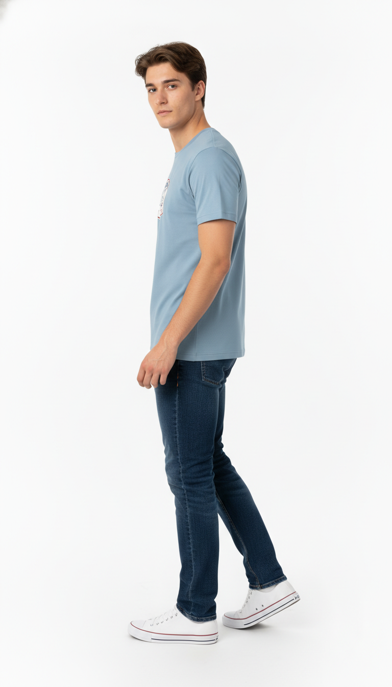 Men Regular Pure Cotton Printed T-Shirt