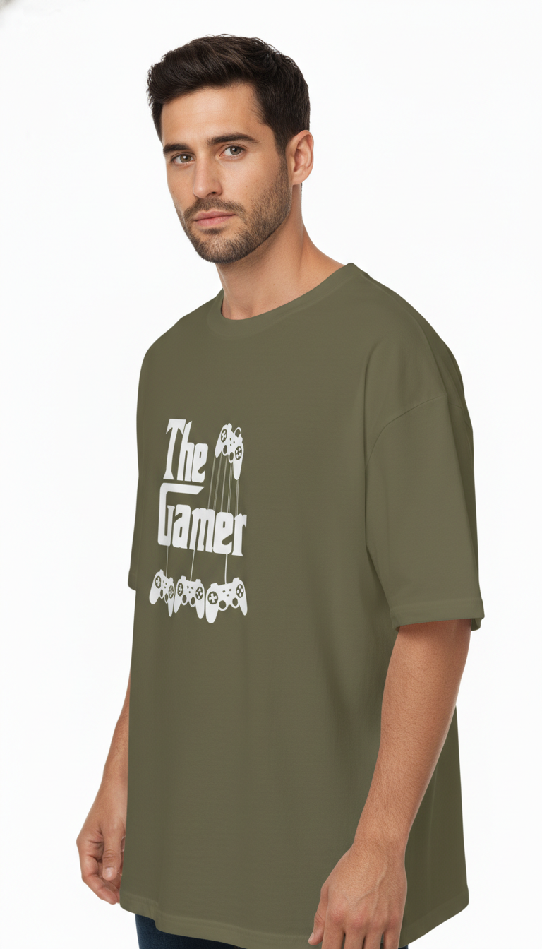 Men Oversized Cotton Printed T-Shirt
