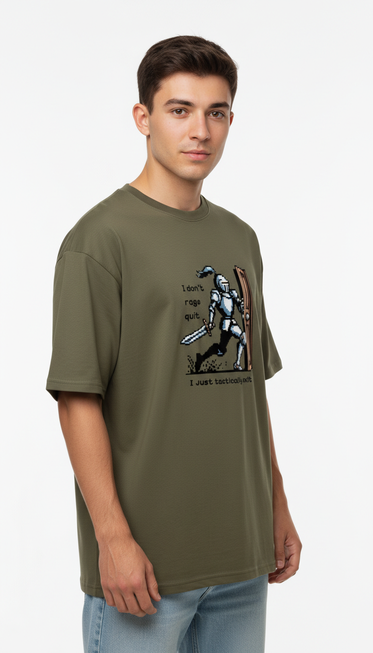 Men Oversized Cotton Printed T-Shirt