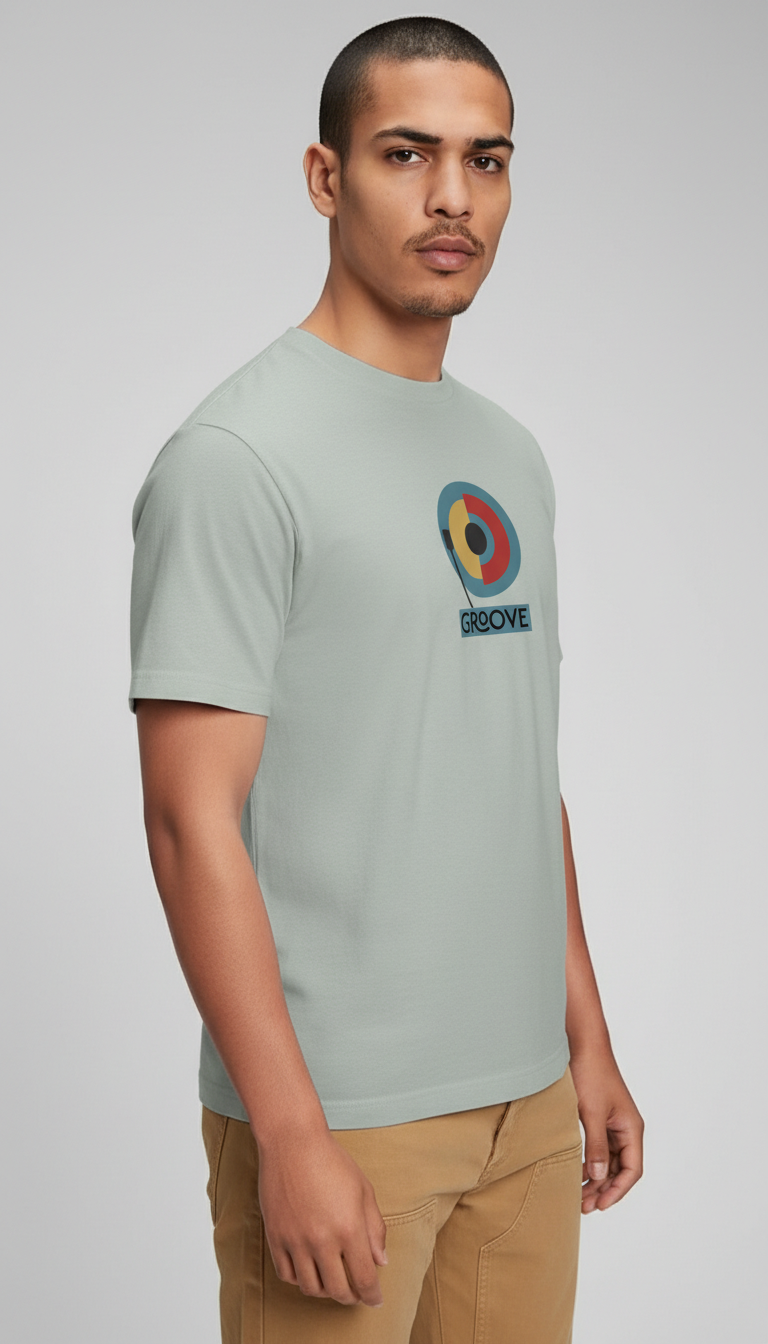 Men Regular Pure Cotton Printed T-Shirt