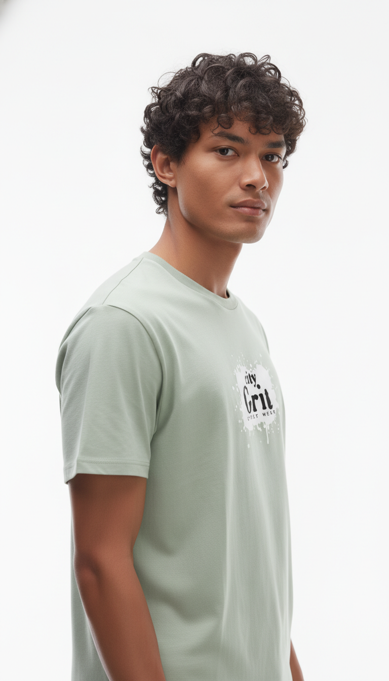 Men Regular Pure Cotton Printed T-Shirt