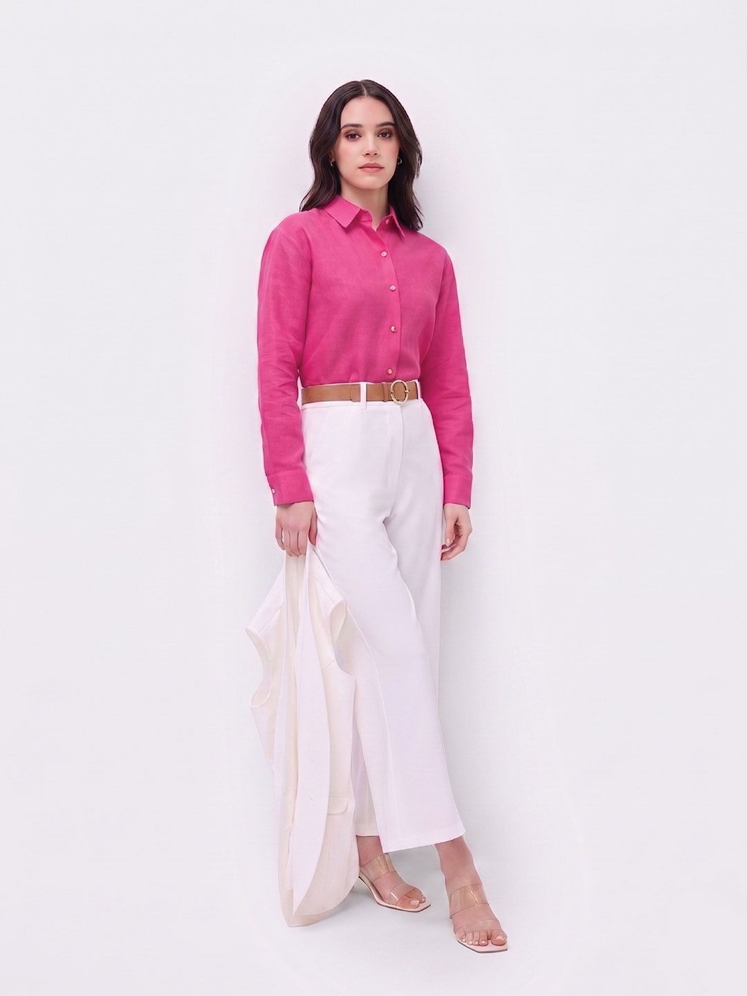 Women Pink Formal Shirt
