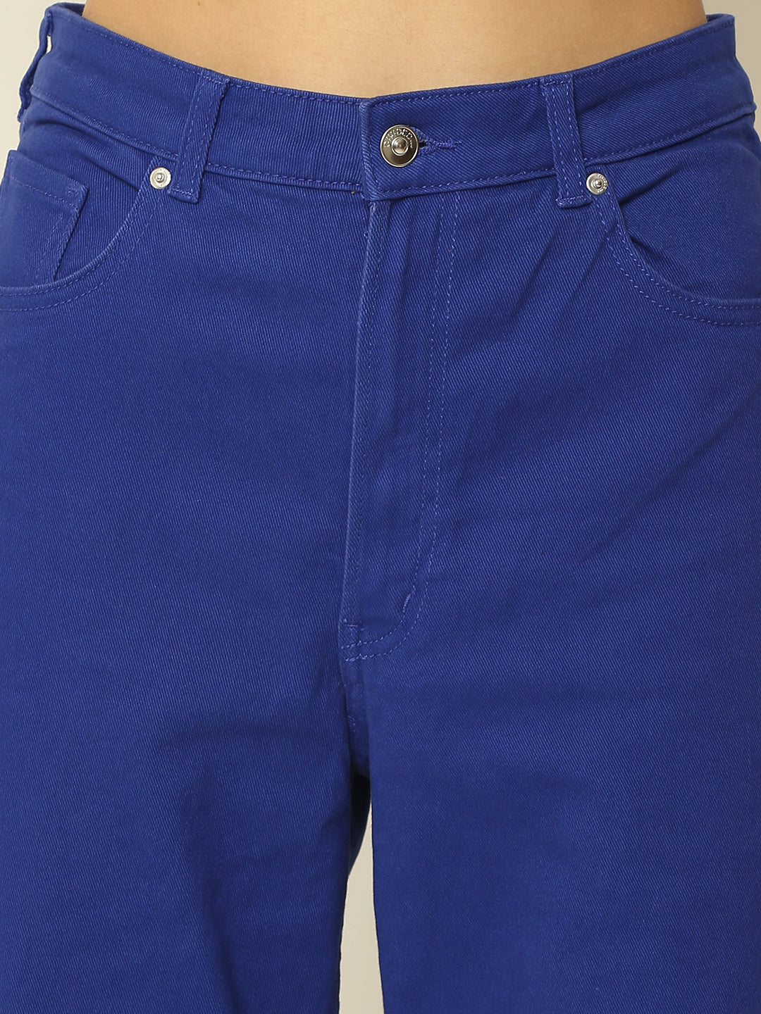 Women Blue Full Length Pants