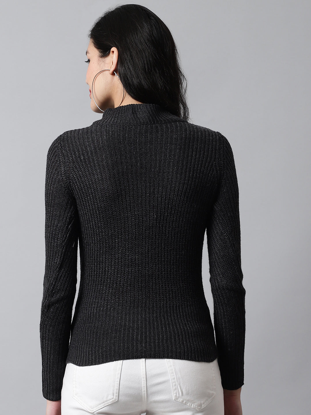 Women Metallic Thread Sweater