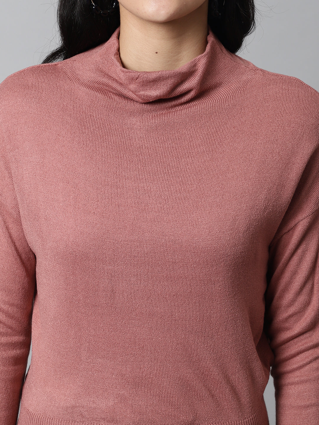 Women Peach Back Knot Sweater