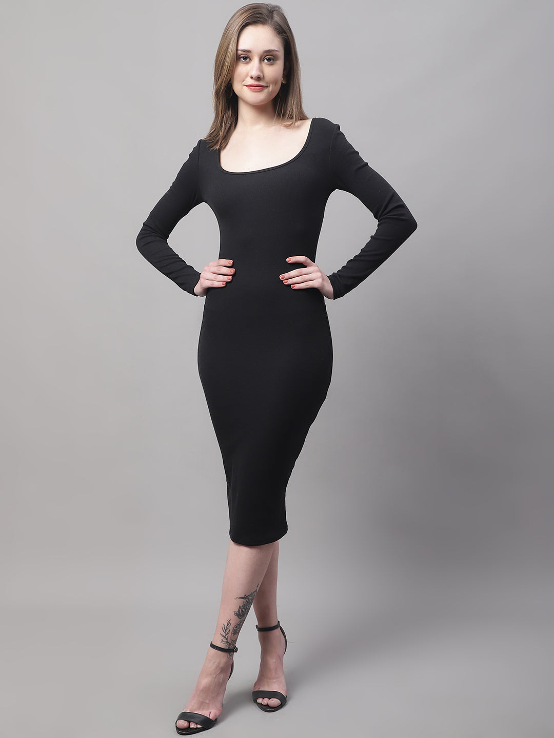 Women Black Bodycon Dress