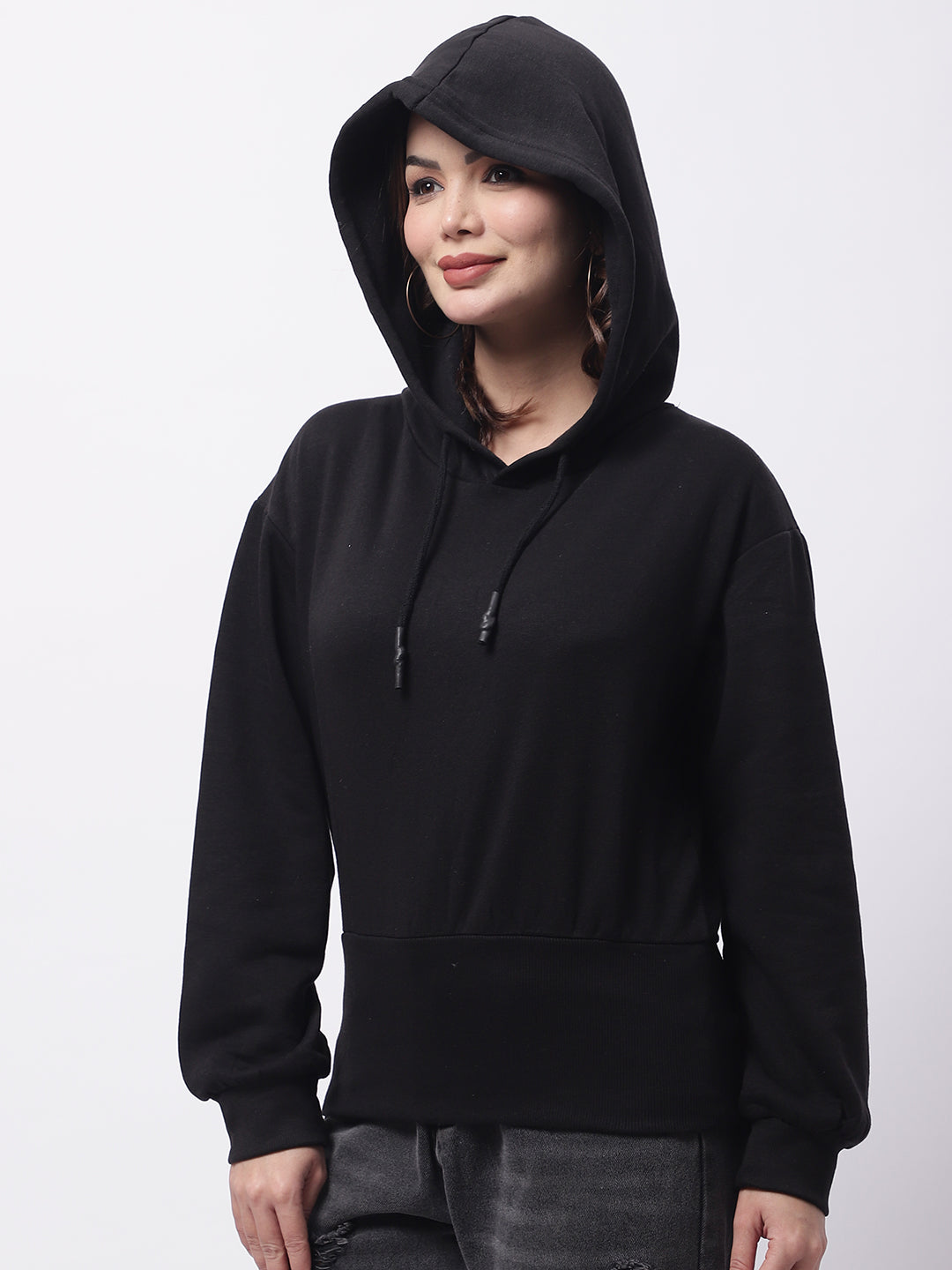 Women Black Hoodie